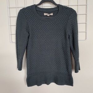 LOFT 3/4 Sleeve Knit Sweater Pullover Small